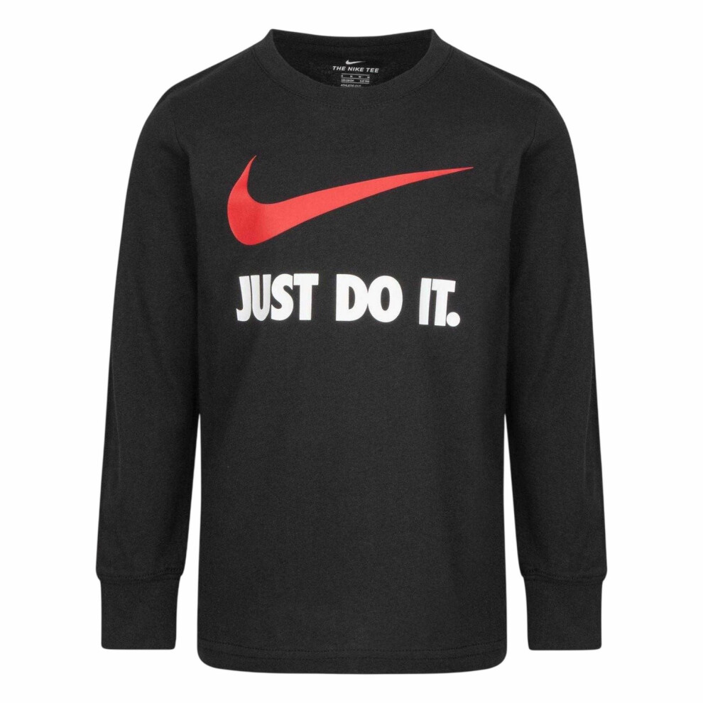 Nike (6-7 Years, ) Childrens/Kids Just Do It Swoosh Long-Sleeved T-Shirt Black