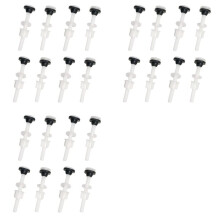 24x Toilet Tank Plastic Bolts M10 Tank to Bowl Bathroom Toilet Repair Kits Fitting Screws and Seal Set Pan Bolts