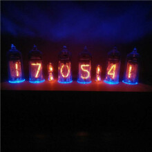 5X DIY In14 In4 Nixie Tube Horloge Numérique LED Horloge Cadeau Kit de Circuits Imprimés, PCBA Pas de Tubes