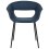 Beliani Set of 2 Dining Chairs ELMA Fabric Dark Blue 5