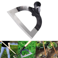 Handheld Hollow Hoe Thickened Manganese Steel Agricultural Weeding Hoe Planting Gardening Loosening Soil Weeding Tool S
