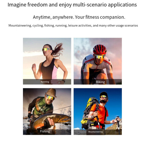 Glasses Wireless  5.3 Sunglasses Built-in Microphone Speaker Touch&Voice Assistant Compatible Glass A 2