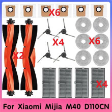 Compatible for Mijia M40 D110CN Replacement Parts Accessories Consumables Hepa Filter Mop Cloth Dust Bag