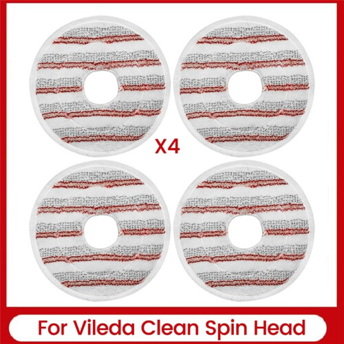 Microfiber Mop Pads Replacement for Vileda Clean Spin Mop  Refills Washable  Mop for Cleaning Floor,A