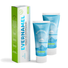 Evernamel Remineralizing Tandkräm, Emaljreparation för Känsliga Tänder, Fräsch Spearmint, 4.3 oz (Pack om 2), Neutral pH, Tillverkad i USA