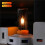 Dynamic Flame Lamp Simulated Candle Filament USB Ambient Lighting for Car Interior, Computers A 6