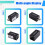 AHD/TVI/CVI/CVBS to IP Video Encoder 1080P for ONVIF for NVR RJ45 for Analog Security Camera Conversion,Without POE 8