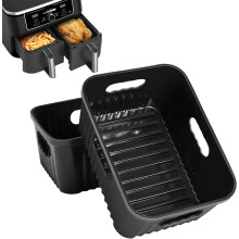 YINGRACE Pack de 2 moldes de silicona accesorios para freidora de aire — alfombrilla airfryer, molde silicona freidora
