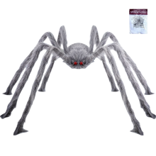 Gigantyczny Pająk 150 cm Décoration Halloween Ensemble Comple de Toiles d’Araignée — décorations halloween
