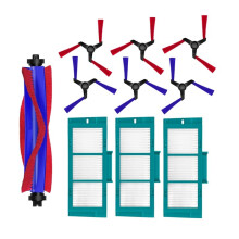 10 Pezzi di Ricambio per Spazzola Laterale con Filtro HEPA e Rullo Principale per Aspirapolvere per Spot+Scrub Ai Robot Aspirapolvere