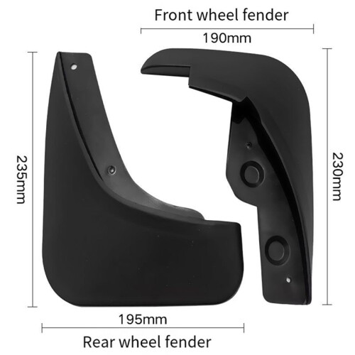 4PCS Car Mudguard Mud Flaps  Mud Guard  for  3 2004-2008 Car Accessories 2