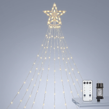 LED Light Curtain Christmas Fairy Lights Tree Lights 3.5 m 360 LEDs — led light curtain, christmas string lights 3 5m, 360 led
