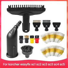 12 Pezzi per  Easyfix SC1 SC2 SC3 SC4 SC5 Accessori per Pulitori A Vapore Set di Spazzole Rotonde Ugelli Parti di Ricambio