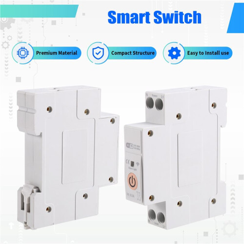 TUYA WiFi    Meter 63A 1P+N MCB Circuit Breaker Timer Relay 1