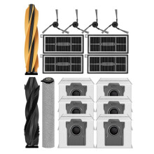 Conjunto de 17 Peças de Acessórios para Aspirador de Pó para para Mova Z60 PRO / Z60 Ultra: Escova Lateral Principal, Rolo de Limpeza,