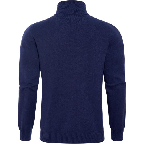 Dancinova Herrenpullover mit Rollkragen Strick Weich Warm Dunkelblau M — herren strickpullover, pullover marineblau 2