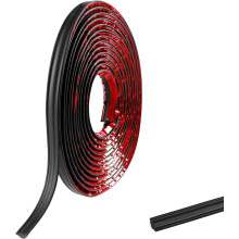 Matte Black PVC Quadrant Trim,Flexible Laminate Beading Self Adhesive Plastic Wall Corner Edging Strip for Worktop Ceiling Floor,Caulk Moulding Skirt