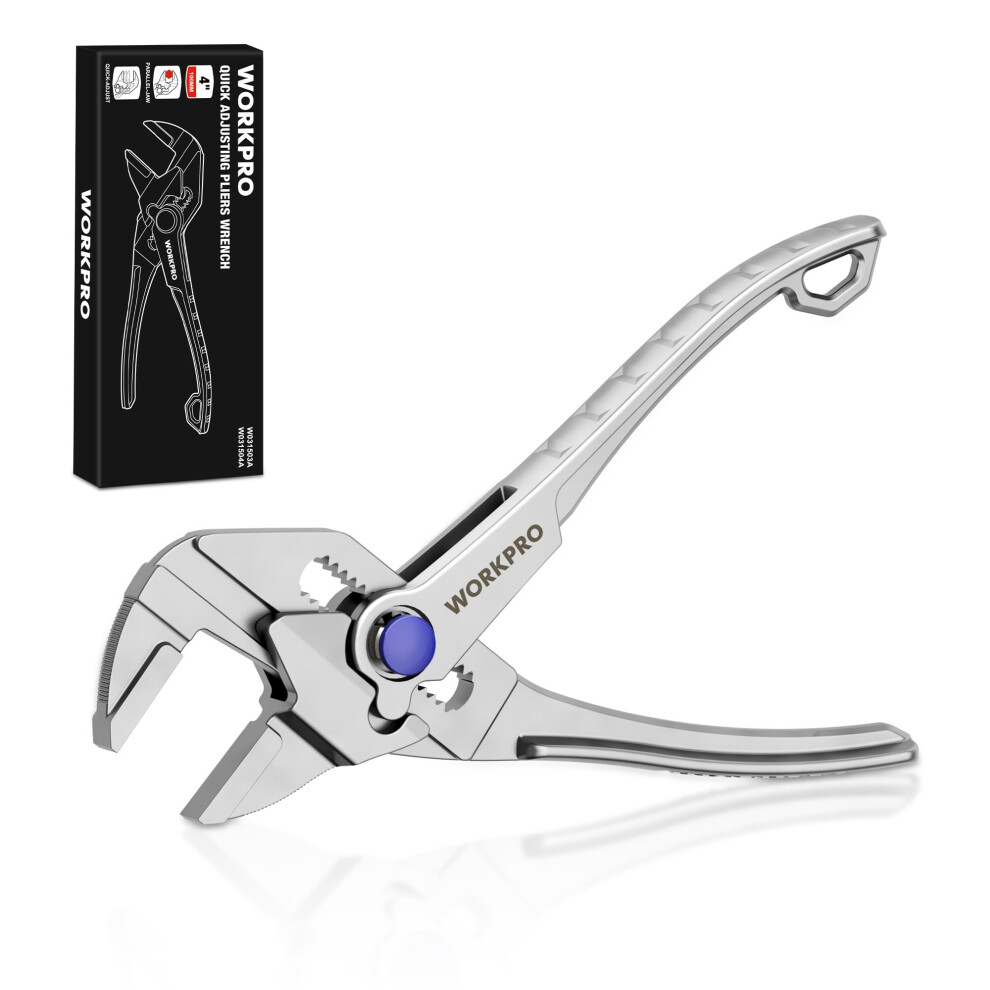 Photos - Pliers WORKPRO 100 mm Mini Wrench, Self-Adjusting Parallel Jaws, 20 mm Capacity, High-Toughness Alloy Steel, Rust-Resistant,