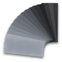 15 Sheets 80 to 3000 Grit Assorted Sandpaper, Wet and Dry Sanding Paper Sheets for Wood Furniture Finishing, Metal Sanding, Automotive Polishing, 9 *