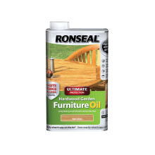 Ronseal UHWGFOCLR 500 Milliliter Natural Ultimate Protection Hardwood Garden Furniture Oil Clear