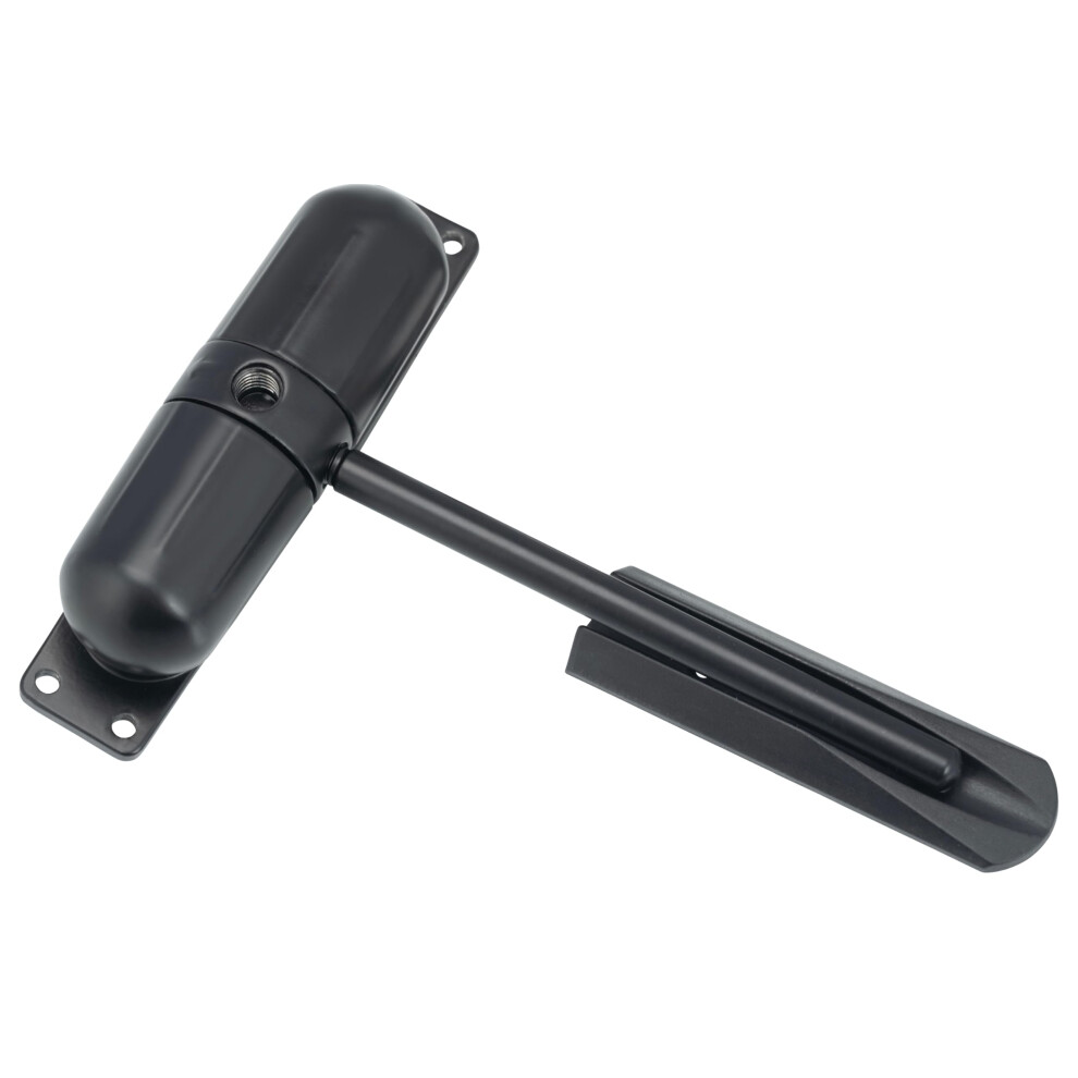 Burg Wachter Spring Loaded Adjustable Auto Closing Door Closer - Home & Commercial Â Black 5009917627251