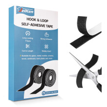 JelKen Hook and Loop Tape, 20mm x 8m, Heavy Duty Self Adhesive Tape Extra Strong Double Sided Sticky Strips for Carpet Picture Hanging Fabric Home Of