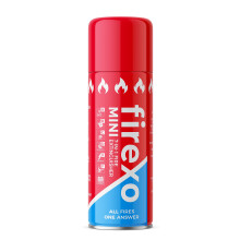Firexo Mini - Multipurpose All-in-One Fire Extinguisher for Home, Kitchen, Car, Garage, Boat, Caravan, Campervan, Camping, Household Domestic Small F