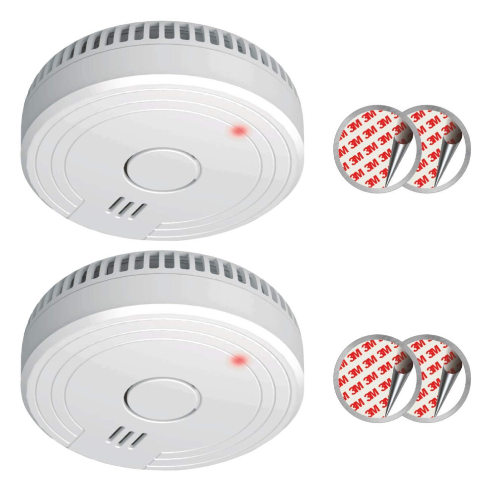 Elro Fs1805 | 2-Piece Smoke Alarm Set | Magnetic Mounting Kit | 5-Year Battery | Complies With European Standard En14604 | White | Set Of 2 5007408333001