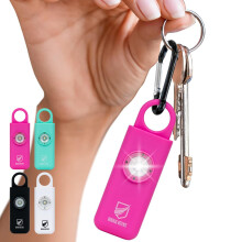 Original Defense Siren Self-Defense Alarm (Magenta) - 130 dB Keychain Alarm with LED Strobe Light for Women, Children, and Elderly - Police Recommen
