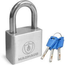 Magmaus PDL/40 [Never-Rust] Heavy Duty Padlock Outdoor Weatherproof - [10mm Anti-Cut Shackle] - [High Security Protection] - Ideal Gate or Shed Lock