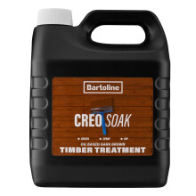 Bartoline Creosoak Dark Brown 4L – Oil-Based Wood Treatment & Preserver for Fences, Sheds, & Timber Long-Lasting Exterior Stain, Weatherproof, Water