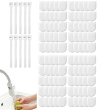 Faucet Filter Cotton Bag, Cotton Tap Water Filter for Kitchen Sink, Water Filter for Kitchen Sink with Non-Woven Splash-Reducing Design, Easy-Fit Fil