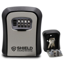 Key Safe Combination Lock Box - Wall Mounted Heavy Duty Waterproof Key Storage
