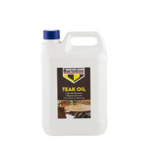 Bartoline Teak Oil 5 L, Deep Penetrating Wood Oil for Outdoor and Indoor Furniture, Garden Furniture, Hardwood Protection and Teak Care
