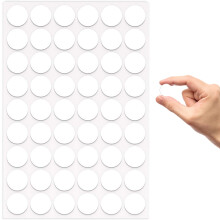 54Pcs White Self-Adhesive Screw Hole Covers Stickers,21mm Furniture ScrewCover Caps Sticker for Wood Cabinet Shelve FurnitureScrew Stickers,Cover The