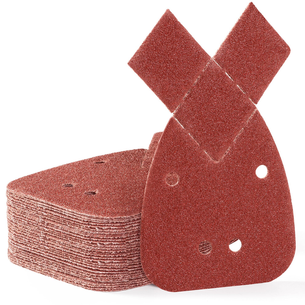 Satc Mouse Sander Pads 30-Piece 80 Grit Mouse Sanding Pads 4 Holes Detail Sander Pads Hook And Loop Mouse Palm Sanding Paper Sandpaper For Mouse Sand 5005074047314