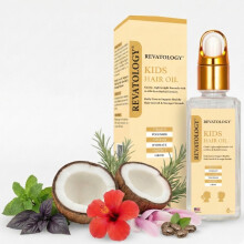 REVATOLOGY Barn & Baby Hårväxtprodukt Hög Potens Huvud- & Hårolja (Tillverkad i USA) 26 Kallpressade Botaniker
