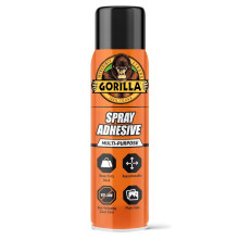 Gorilla Heavy Duty Spray Adhesive, 400ml – Fast Drying, High Strength Mist Spray that Dries Clear | Permanently Bonds Wood, Metal, Fabric, Glass, Le