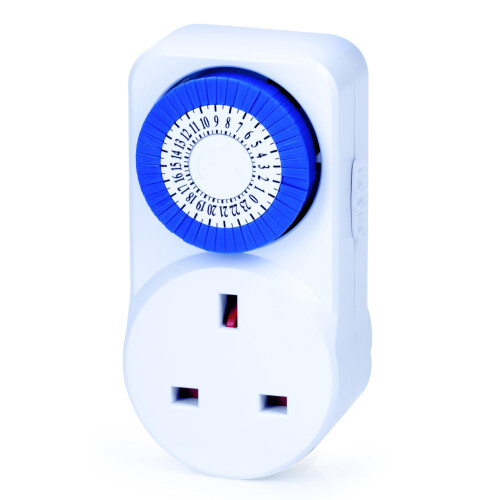 Status Status: IONOS 24 Hour Mini Timer Switch | 24 Hour Segment Timer Light Switch | White UK Plug | ION24HMINIT10 | Mechanical Option C
