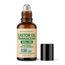 Natural Riches Ekologisk Ricinusolja och Frankincense Ögonroller 30 ml - Lätt Roll On för Puffiga Ögon