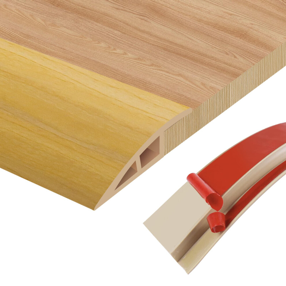 Floor Transition Strips Double Sided Self Adhesive Door Threshold Strips For Doorways, Laminate Threshold For Gaps Carpet Floor Tiles 5000240202542