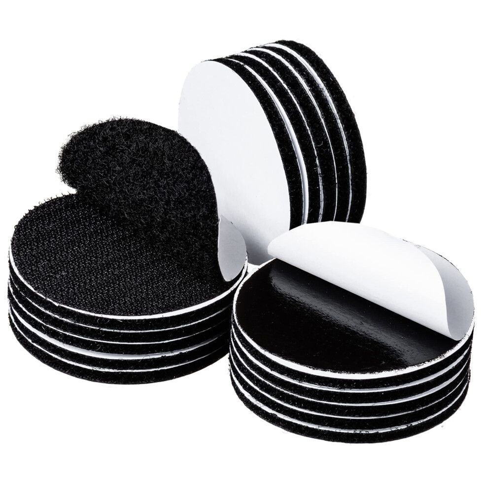 Braveshine Heavy Duty Hook And Loop Self Adhesive Dots Tapes, Sticky Back Coins Dots, Round Sticky Adhesive Pads, Sticky Back Fastening Tape For Scho 5000974363427