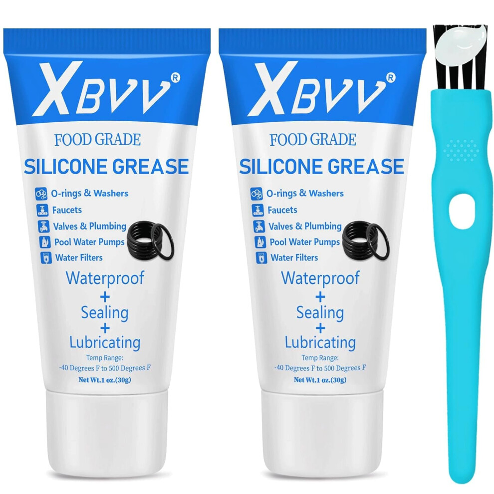 Xbvv Silicone Grease For O-Rings & Rubber Seals, Plumbing Tap Valve Lubricant, Waterproof O Ring Lubricating Grease For Rubber Washer, 1Oz Tube With 5006579830296