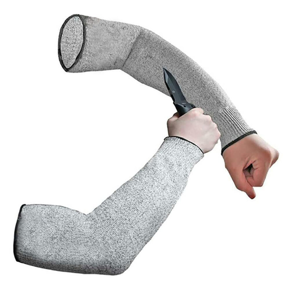 Ghopy 2Pcs Arm Protection Sleeves, Level 5 Cut Resistant Protective Work Sleeve Anti Cut Guard Bracers, Forearm, Wrist Arm Protector For Garden Kitch 5006671362480