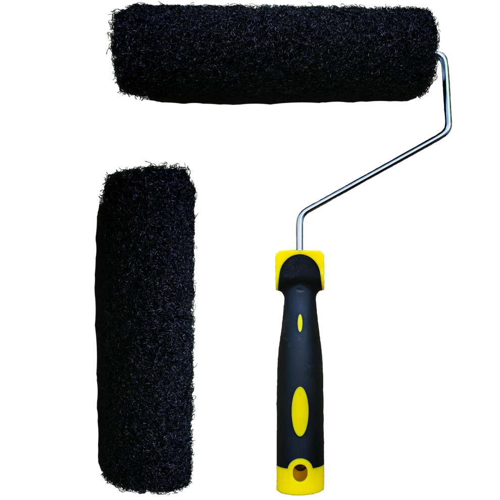 Putty Roller 2Pcs 23Cm 9-Inch Roller Brush Head With 1 Comfort Handle, Drywall Texture Roller Brush, Apply Drywall Compound, For Applying Putty And R 5002584419198