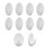 10 Pcs Self Adhesive Plastic Wall Hooks, Seamless Wall Hooks, Multi Function Self Adhesive Hooks, Oval Adhesive Hooks, Small Extra Sticky White Stick 1