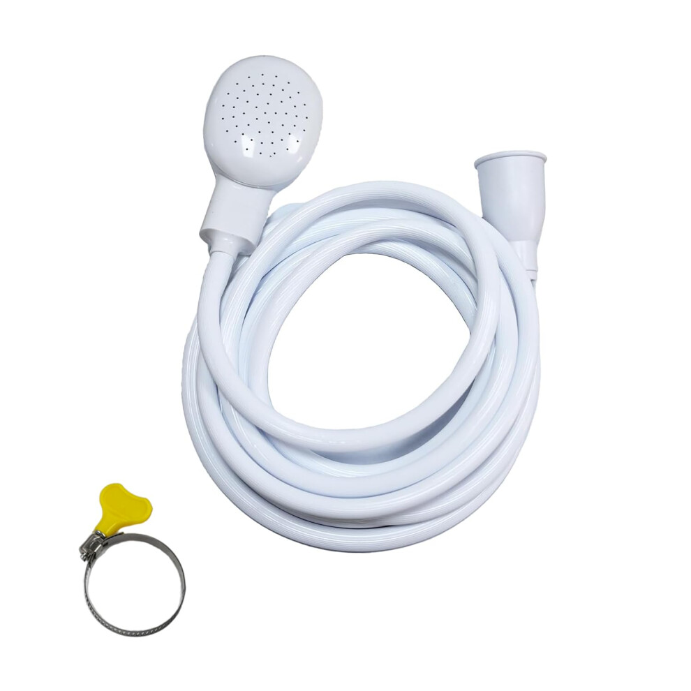 4M/13.12Ft Portable Shower Tap Attachment For Bath Spray Sink Rubber Handheld Shower Head For Bath Taps With An Adjustable Stainless Steelworm Gear H 5005094791976