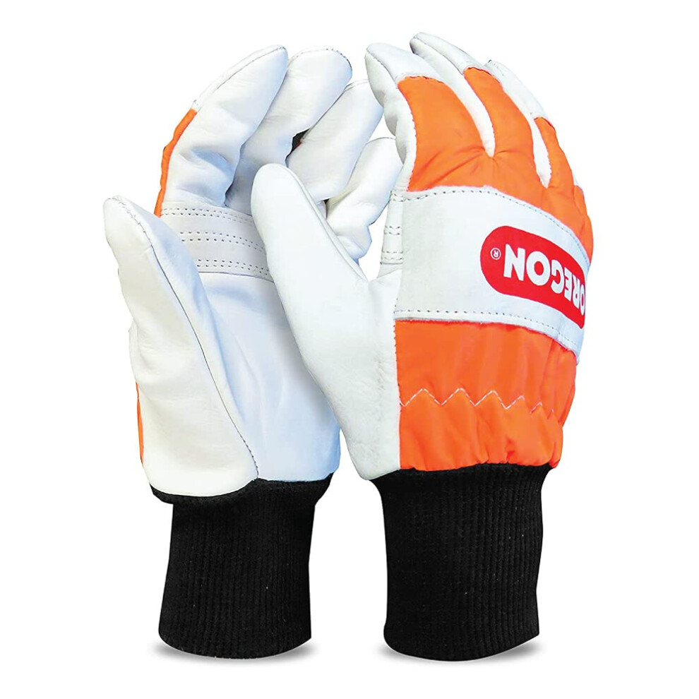 Oregon Chainsaw Left-Hand Protection Leather Gloves Â Medium (Size 9) (91305M) 5000276386360