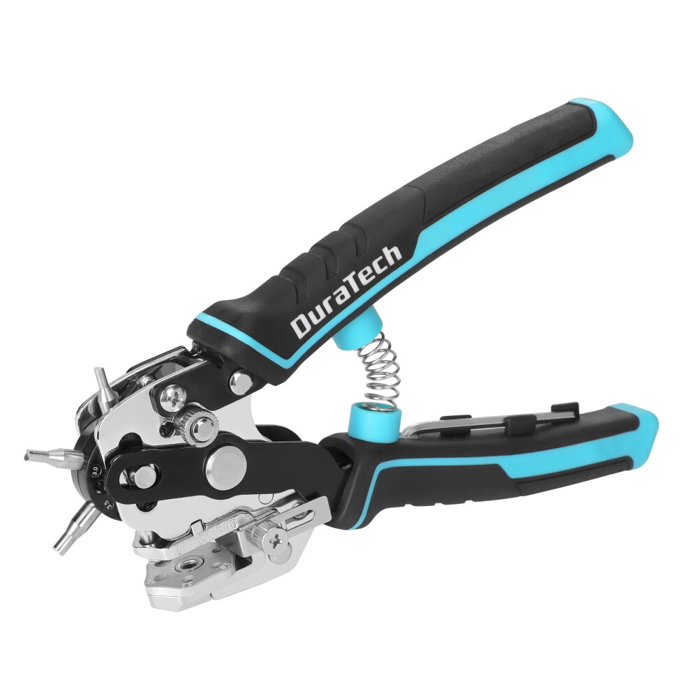 Duratech Belt Hole Punch, Multifunction Heavy Duty Hole Puncher For Leather With 6 V-Shape Holes For Leather And Belt, Cardboard, Plastic, Creative G 5004369503399