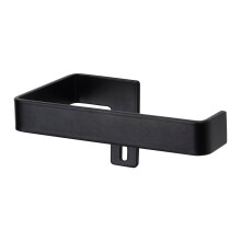 Nicoman Toilet Roll Holder Wall Mounted, Matte Black Toilet Paper Holder, Rustproof Metal Bathroom Tissue Holder, Industrial Modern Design, Easy Inst
